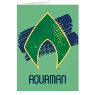 Justice League   Brush & Halftone Aquaman Symbol