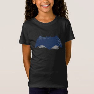 Justice League   Brush & Halftone Batman Symbol T-Shirt