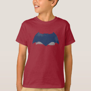 Justice League   Brush & Halftone Batman Symbol T-Shirt