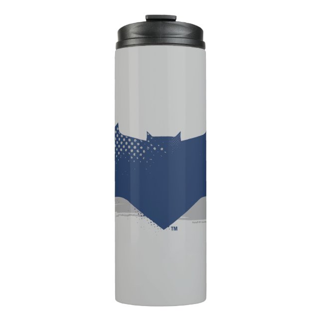 Justice League | Brush & Halftone Batman Symbol Thermal Tumbler (Front)