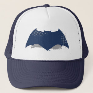Justice League Brush & Halftone Batman Symbol Trucker Hat