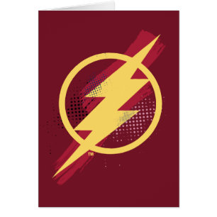 Justice League   Brush & Halftone Flash Symbol
