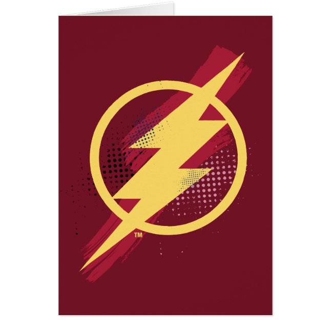 Justice League | Brush & Halftone Flash Symbol (Front)