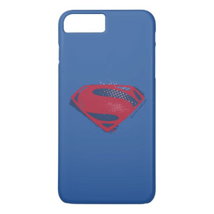 Justice League Brush & Halftone Superman Symbol iPhone 8 Plus/7 Plus Case