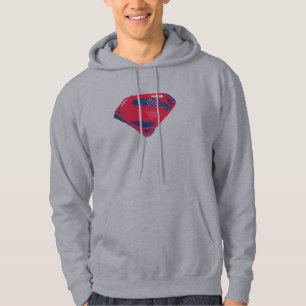 Justice League   Brush & Halftone Superman Symbol Hoodie