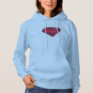 Justice League   Brush & Halftone Superman Symbol Hoodie