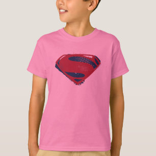 Justice League   Brush & Halftone Superman Symbol T-Shirt