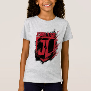 Justice League   Brushed Paint JL Shield T-Shirt