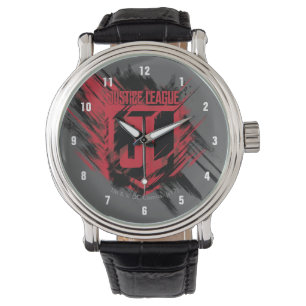 Justice League Brushed Paint JL Shield Watch