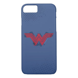 Justice League Brushed Wonder Woman Symbol iPhone 8/7 Case