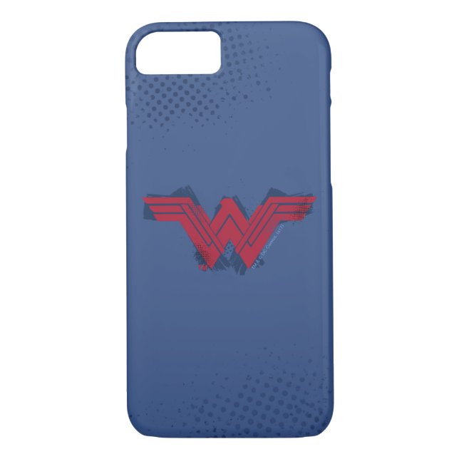 Justice League | Brushed Wonder Woman Symbol Case-Mate iPhone Case (Back)