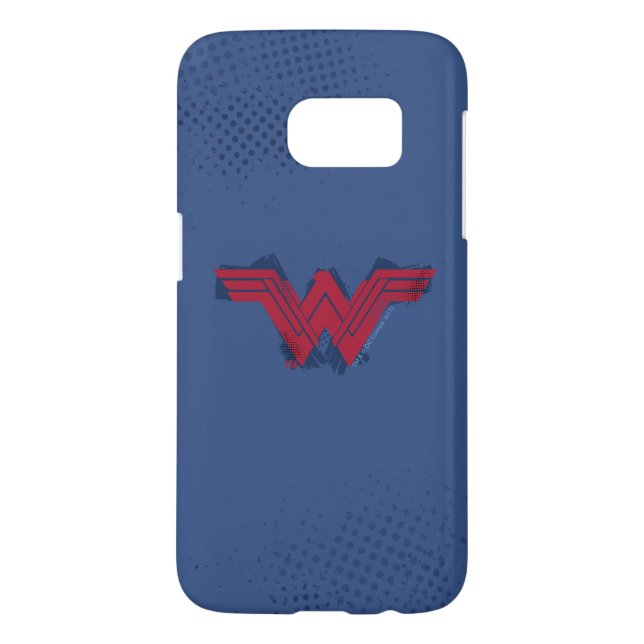 Justice League | Brushed Wonder Woman Symbol Case-Mate Samsung Galaxy Case (Back)
