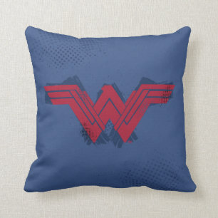 Justice League   Brushed Wonder Woman Symbol Cushion