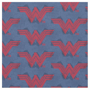 Justice League Brushed Wonder Woman Symbol Fabric