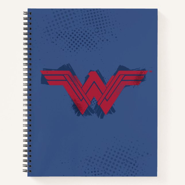 Justice League | Brushed Wonder Woman Symbol Notebook (Front)