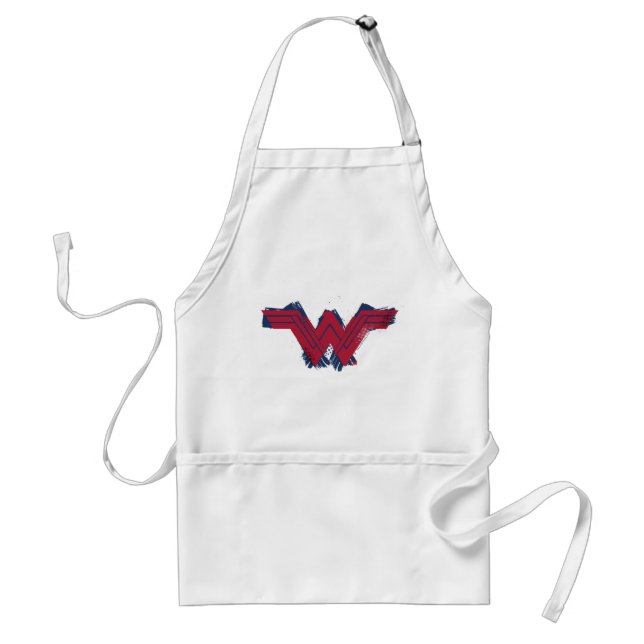 Justice League | Brushed Wonder Woman Symbol Standard Apron (Front)