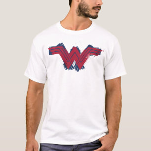 Justice League   Brushed Wonder Woman Symbol T-Shirt