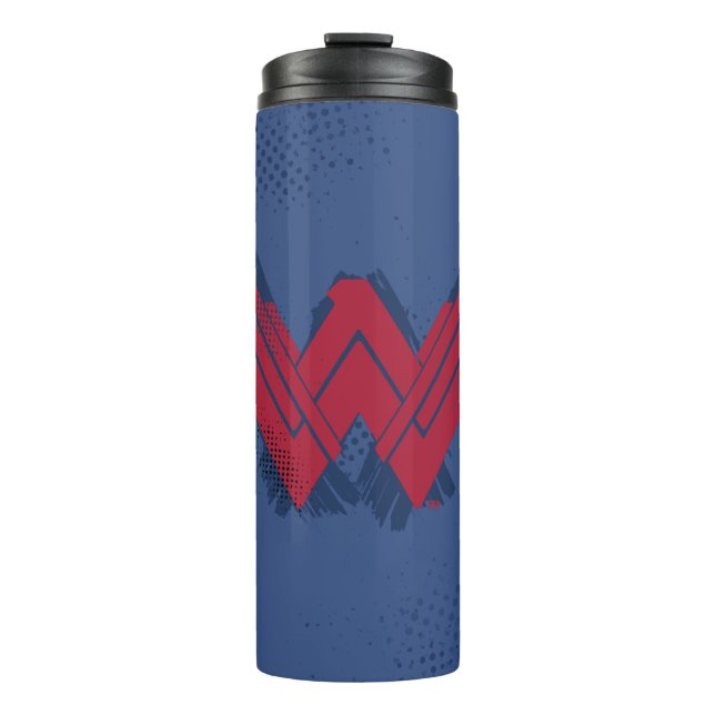 Justice League | Brushed Wonder Woman Symbol Thermal Tumbler (Front)
