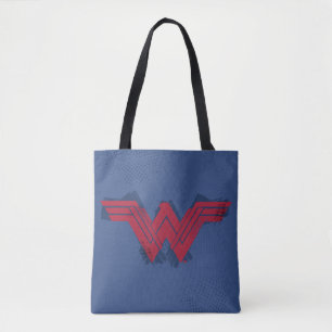 Justice League   Brushed Wonder Woman Symbol Tote Bag