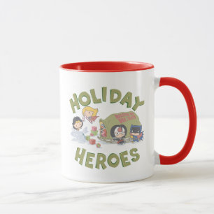 Justice League Chibi Delivering Presents Mug