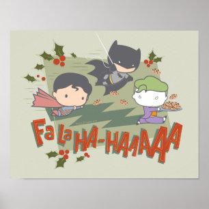 Justice League Chibi Holiday Cookie Chase Poster