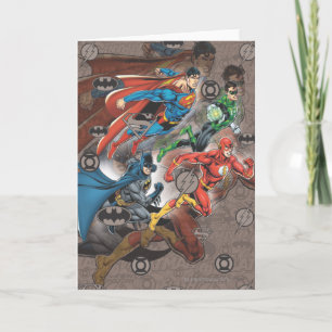 Justice League Collage Card