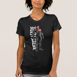 Justice League Cyborg On Battlefield T-Shirt