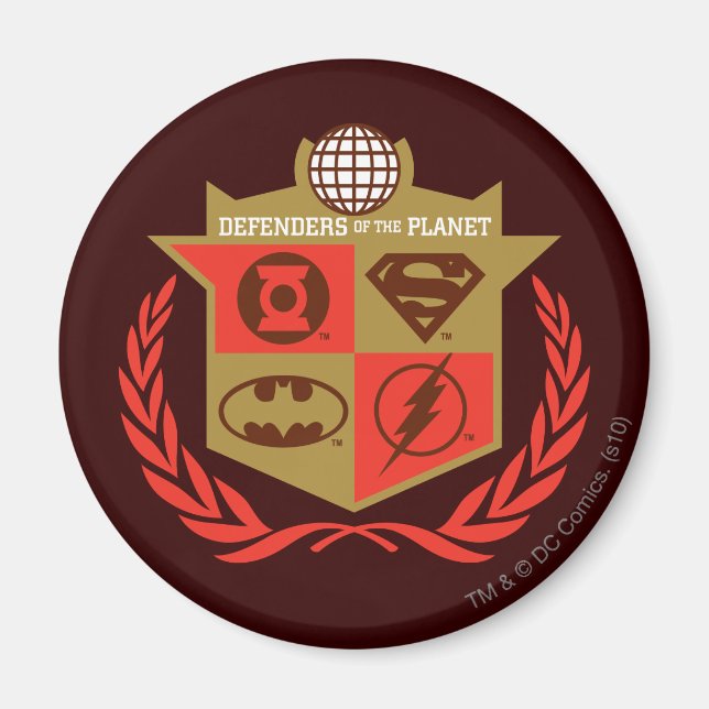 Justice League Defenders of the Planet Magnet (Front)