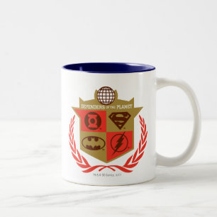 Justice League Defenders of the Planet Two-Tone Coffee Mug