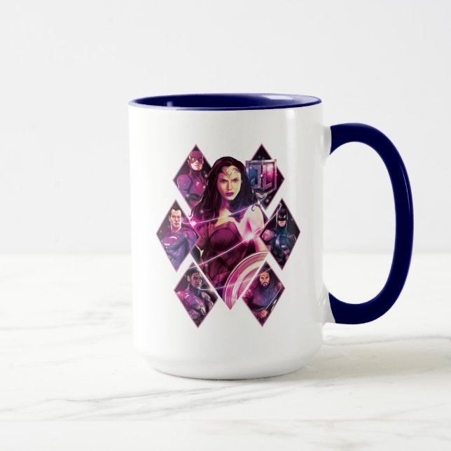 Justice League | Diamond Galactic Group Panels Mug (Right)