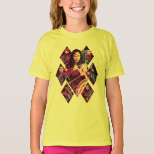 Justice League Diamond Galactic Group Panels T-Shirt