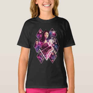 Justice League Diamond Galactic Group Panels T-Shirt