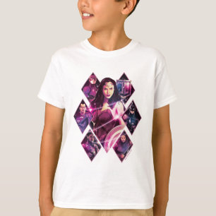 Justice League   Diamond Galactic Group Panels T-Shirt