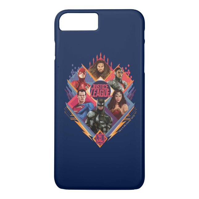 Justice League | Diamond Hatch Group Badge Case-Mate iPhone Case (Back)