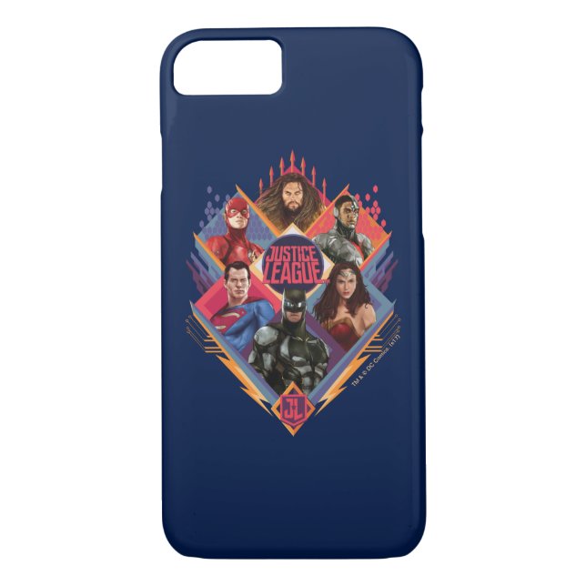 Justice League | Diamond Hatch Group Badge Case-Mate iPhone Case (Back)