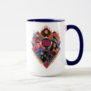 Justice League   Diamond Hatch Group Badge Mug