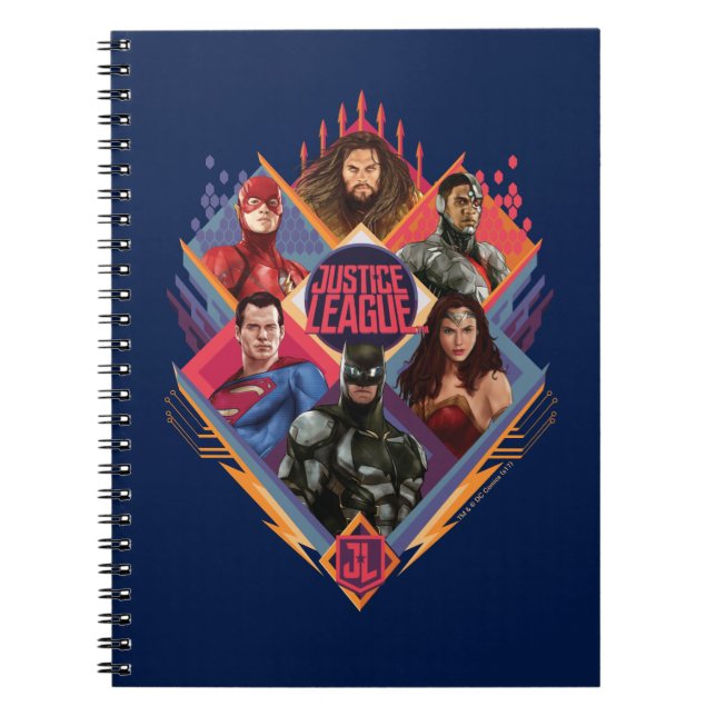 Justice League | Diamond Hatch Group Badge Notebook (Front)