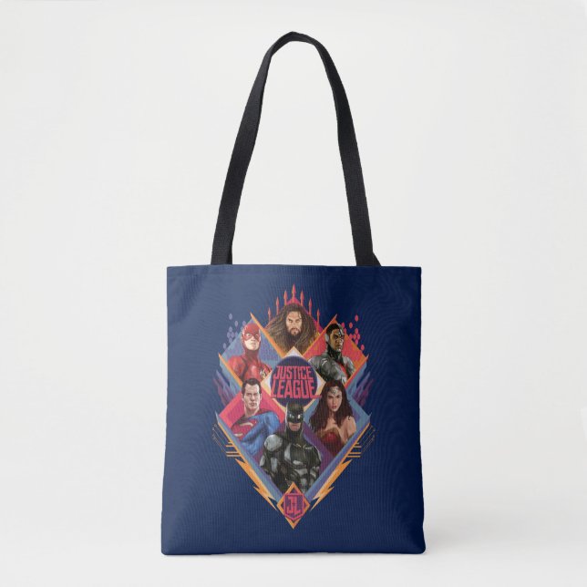 Justice League | Diamond Hatch Group Badge Tote Bag (Front)
