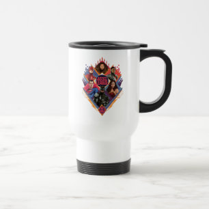 Justice League   Diamond Hatch Group Badge Travel Mug
