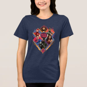 Justice League Diamond Hatch Group Badge Tri-Blend Shirt