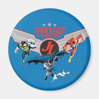 Justice League Flying Air Badge and Heroes