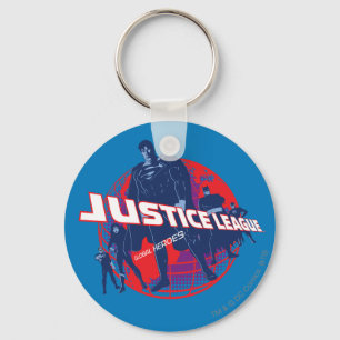 Justice League Global Heroes and Globe Key Ring