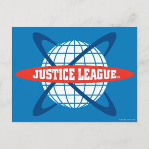Justice League Globe Logo Postcard