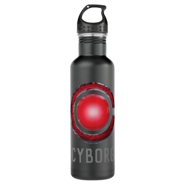 Justice League | Glowing Cyborg Symbol 710 Ml Water Bottle (Front)