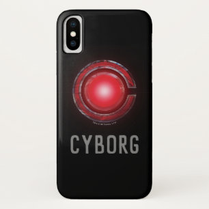 Justice League   Glowing Cyborg Symbol iPhone X Case