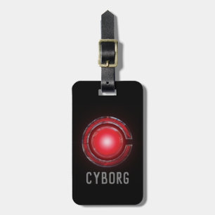 Justice League Glowing Cyborg Symbol Luggage Tag