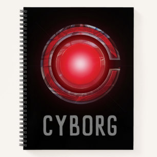 Justice League Glowing Cyborg Symbol Notebook