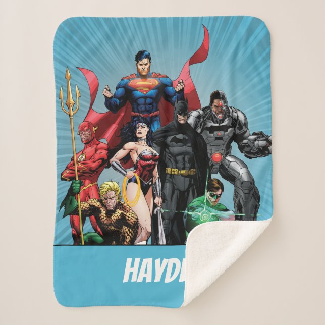Justice League - Group 2 Sherpa Blanket (Front)