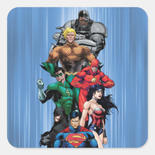 Justice League - Group 3 Square Sticker