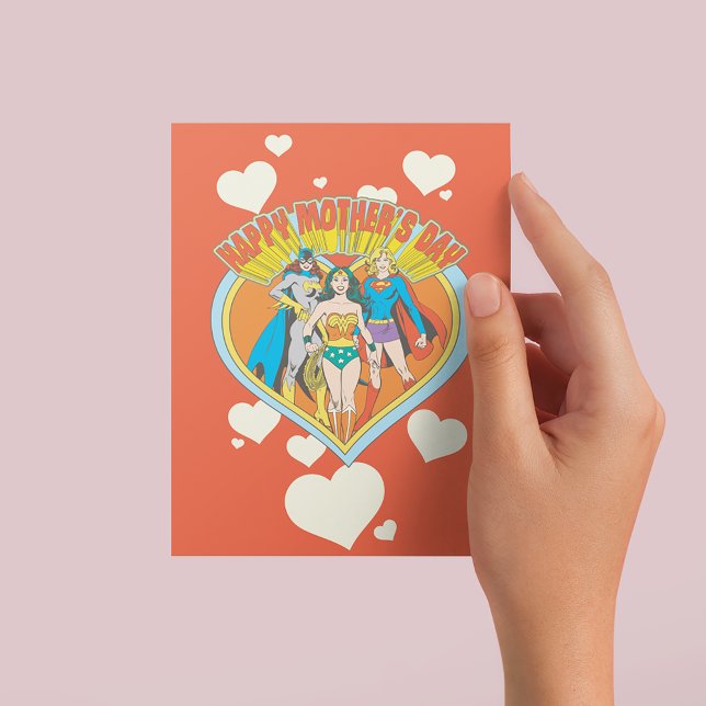 Justice League | Happy Mother's Day Invitation Postcard (Creator Uploaded)